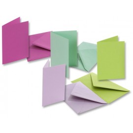 Set 5 felicitari cu plic si insert rosu aprins - poza 1