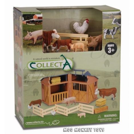 Set 5 figurine Hambar cu animale si accesorii Collecta - poza 2
