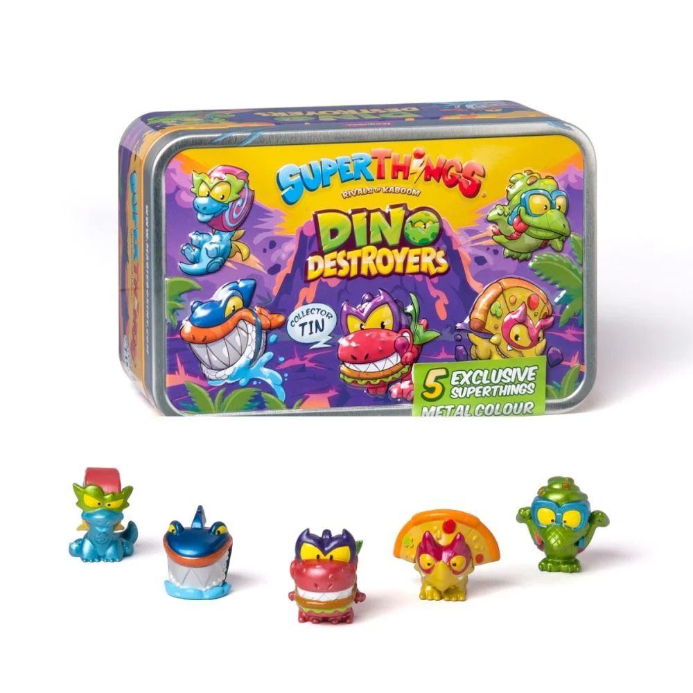 Set 5 figurine in cutie SuperThings Dino Destroyers - poza 1