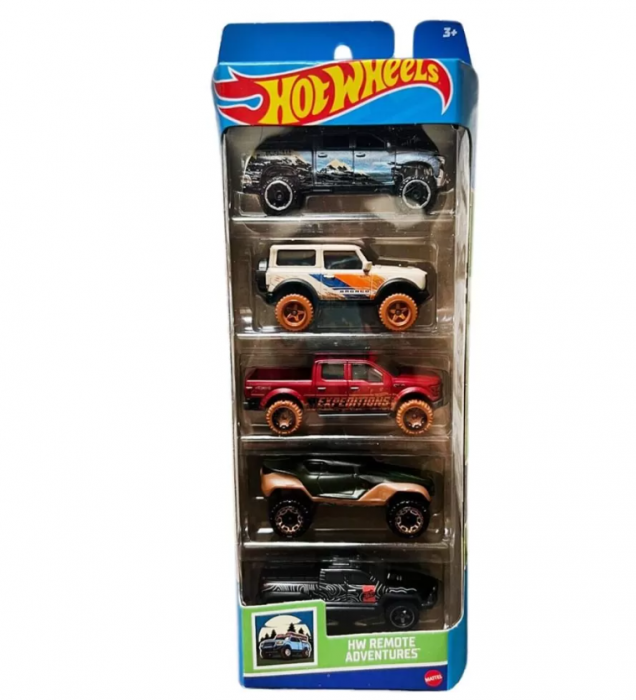 Set 5 Masini Hot Wheels Remote Adventures