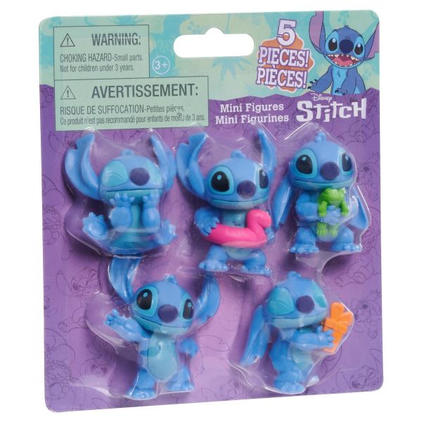 Set 5 mini figurine Disney Stitch 5 cm - poza 4