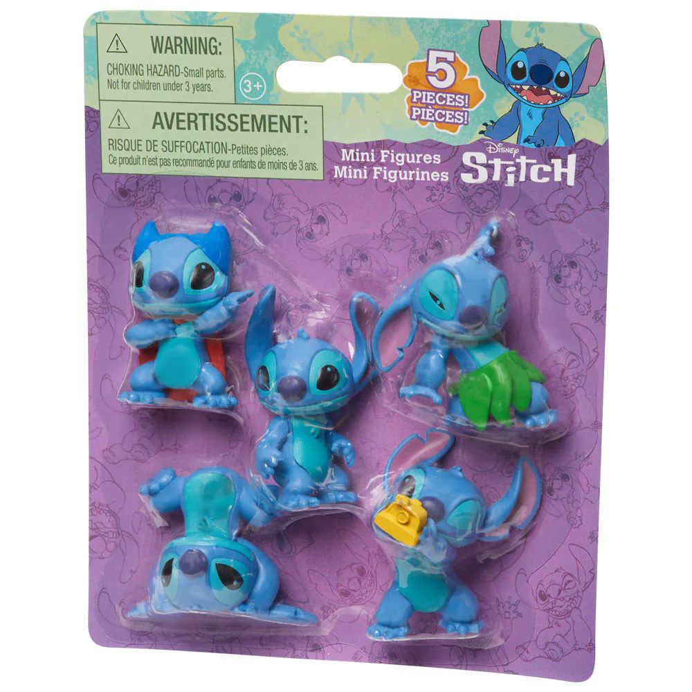 Set 5 minifigurine Disney Stitch - poza 1
