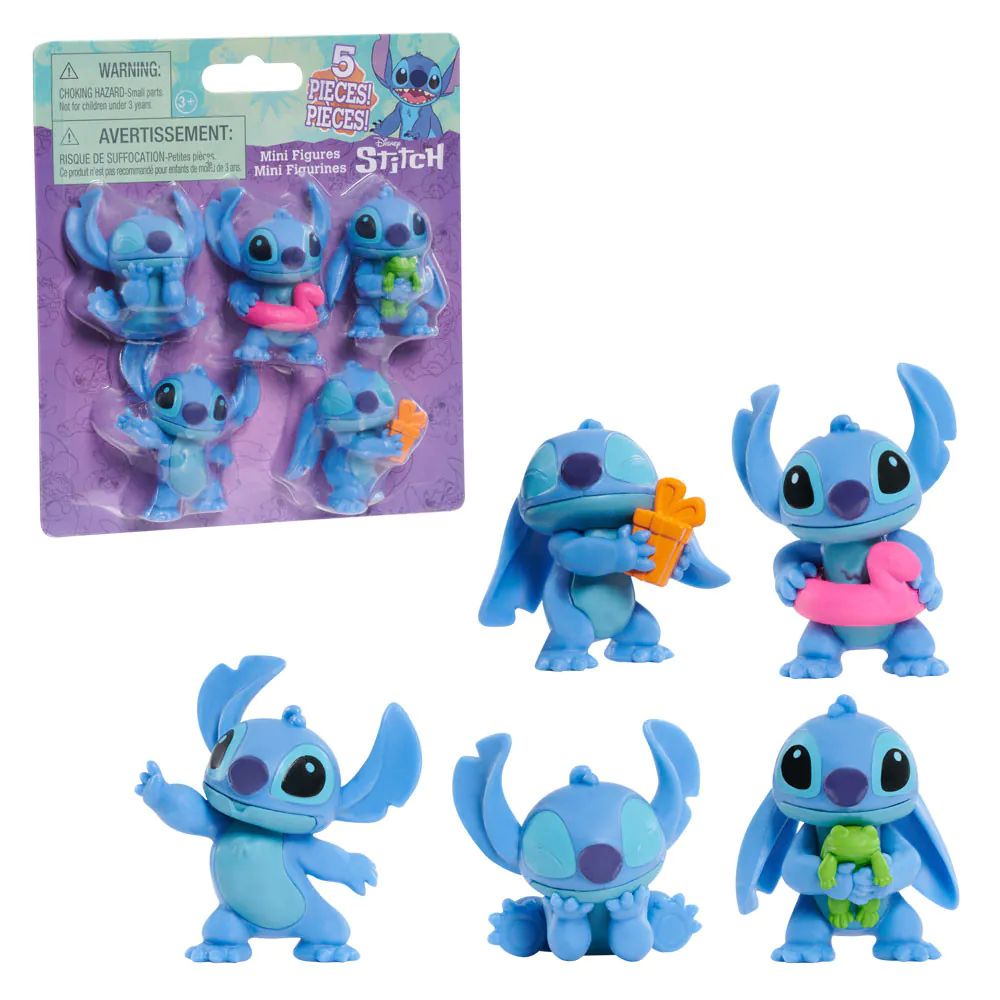 Set 5 minifigurine Disney Stitch Sea - poza 2