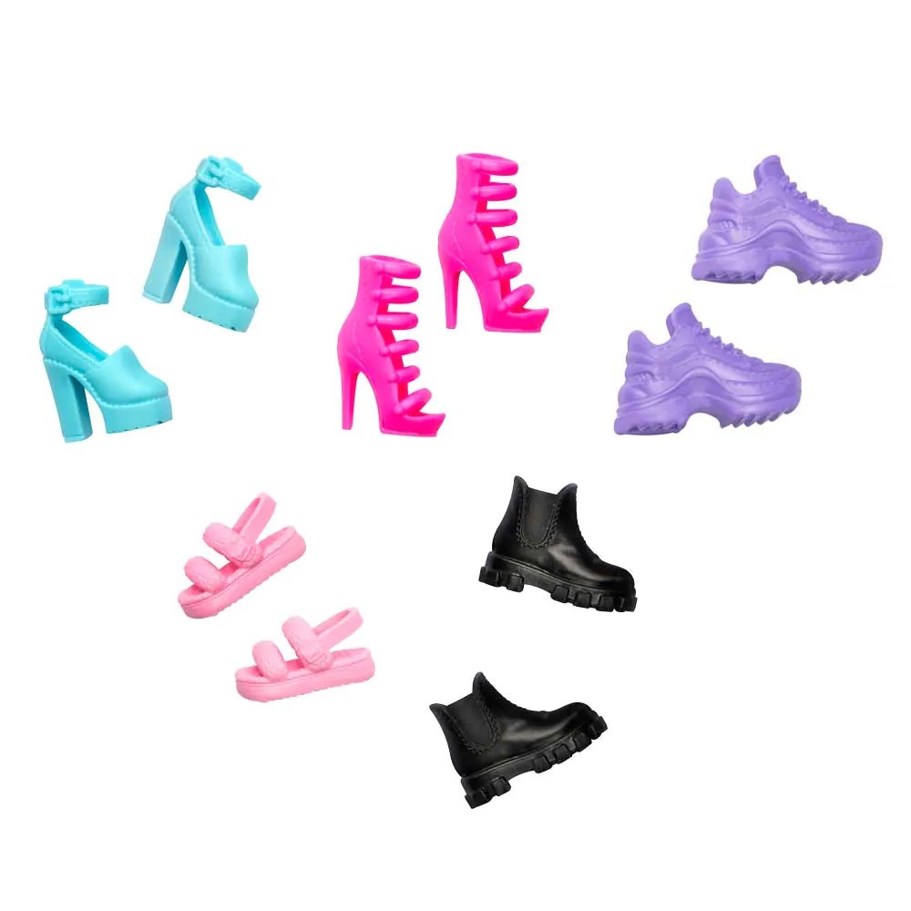 Set 5 perechi pantofi Barbie Fashion Accessories