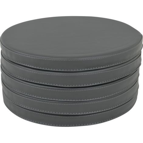 Set 5 perne Relax rotunde diam 35 cm gri inchis - poza 1