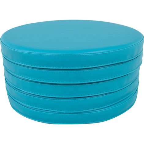 Set 5 perne Relax rotunde diam 35 cm turcoaz inchis - poza 1