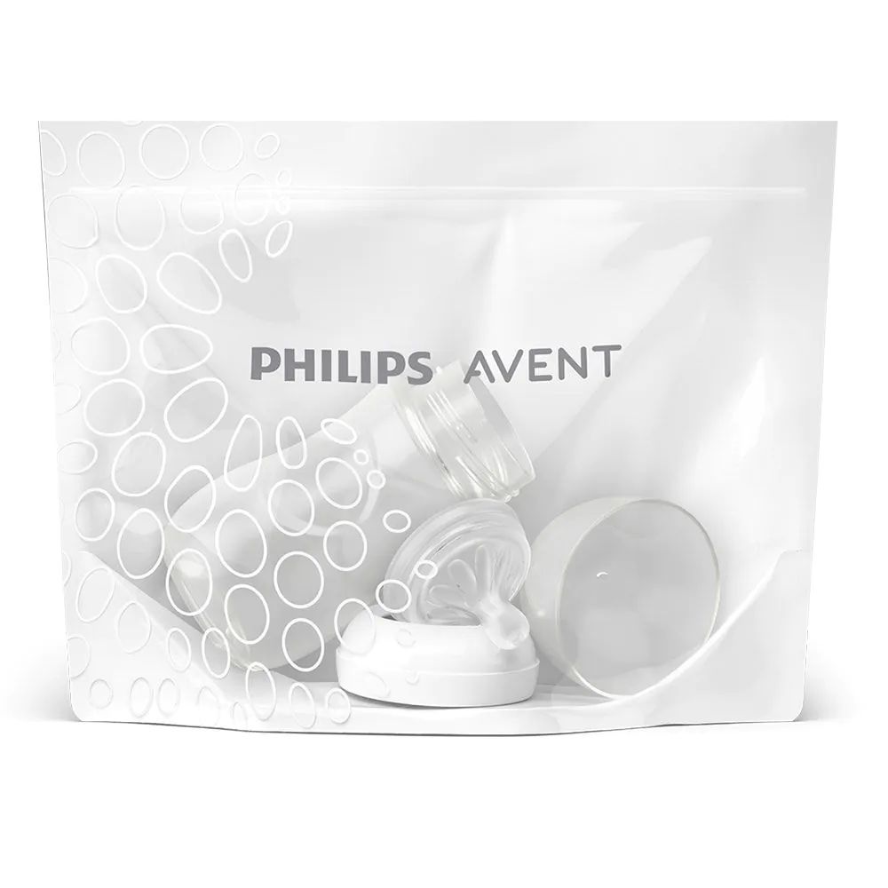 Set 5 pungi de sterilizare la microunde Avent 125 ml
