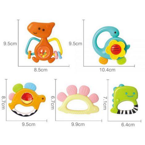 Set 5 Zornaitoari Dinozauri Multicolori - poza 3