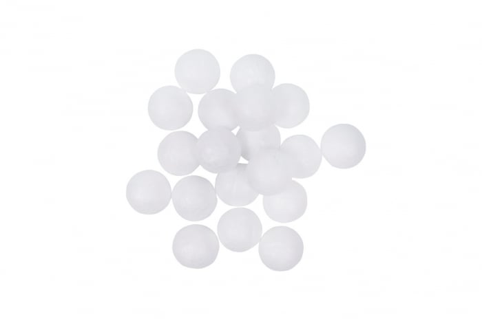 Set 50 bile mici pentru activitati crafts,polistiren,1cm