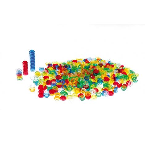 Set 500 jetoane stivuibile translucide pentru mese si tablete luminoase - poza 4