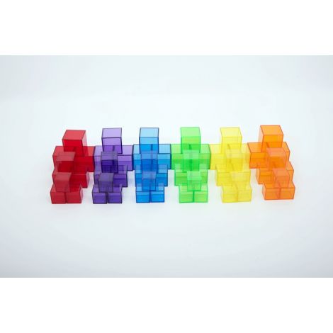 Set 54 cuburi translucide pentru mese si tablete luminoase - poza 3