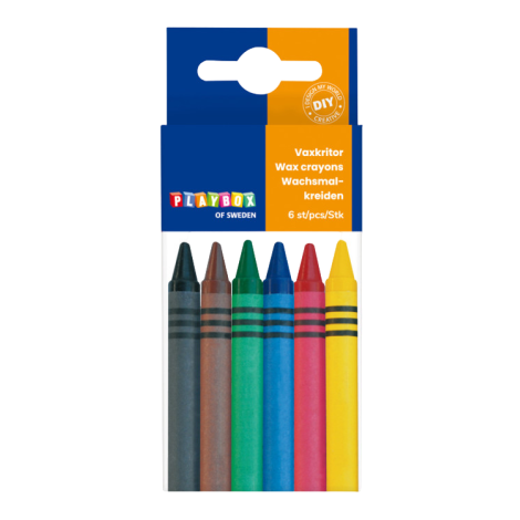 Set 6 creioane colorate cerate cu diametrul de 8 mm - poza 1
