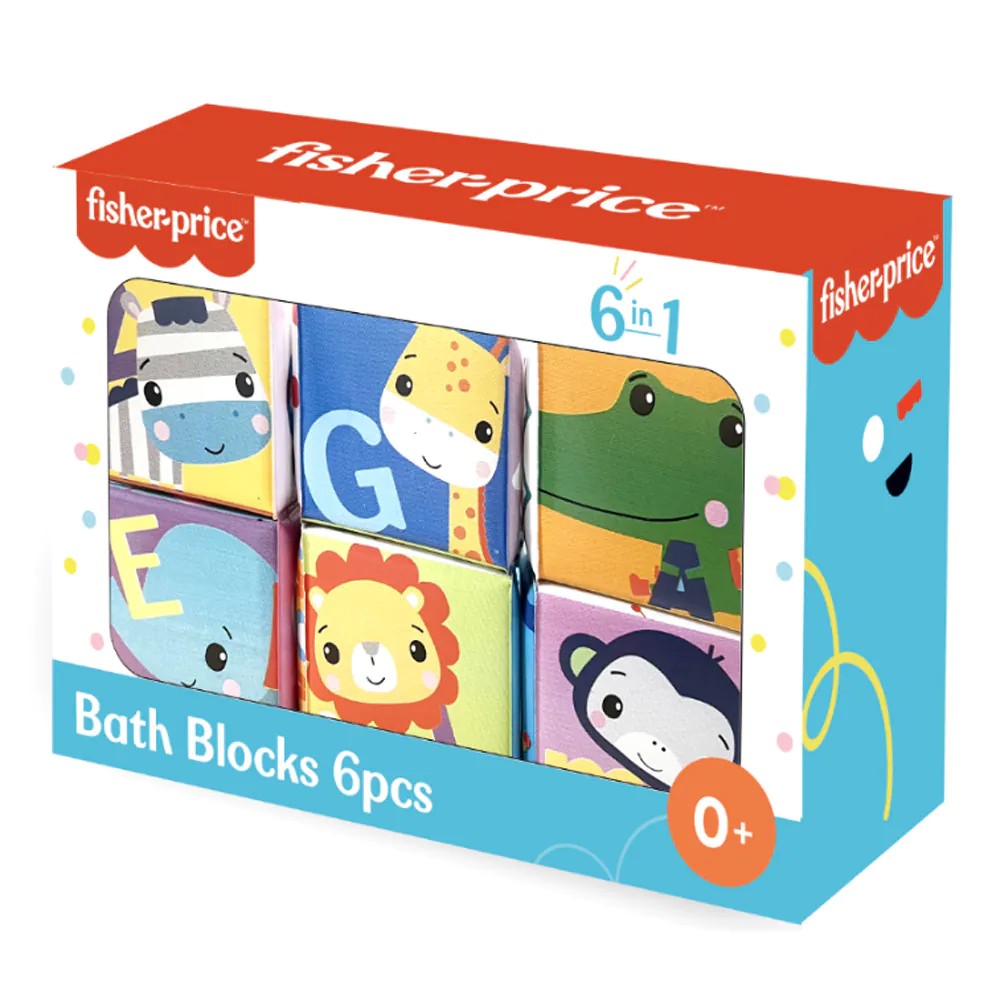 Set 6 cuburi de baie Fisher Price - poza 2