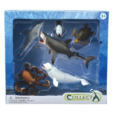 Set 6 figurine viata acvatica Collecta - poza 1