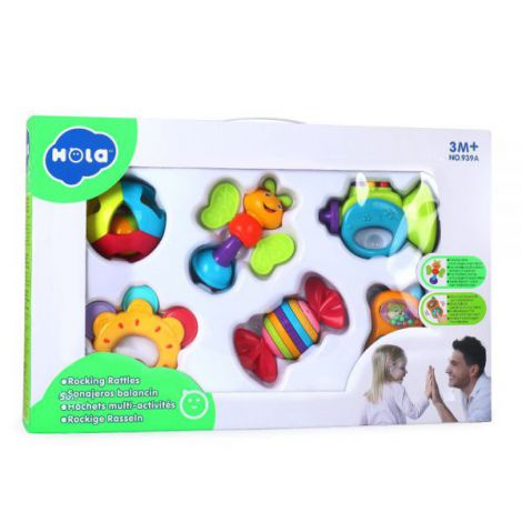 Set 6 Jucarii Zornaitoare Pentru Bebelusi - poza 1