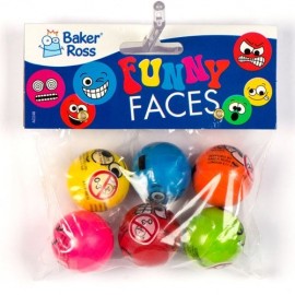 Set 6 mingi saltarete Funky Faces - poza 2