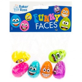 Set 6 oua saltarete din plastic Funny Face - Baker Ross - poza 2