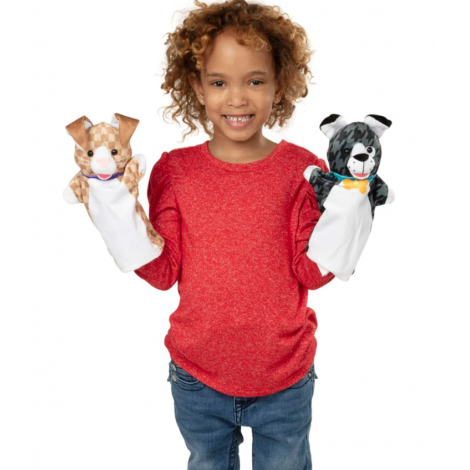 Set 6 papusi de mana Animale de companie - Melissa & Doug - poza 2