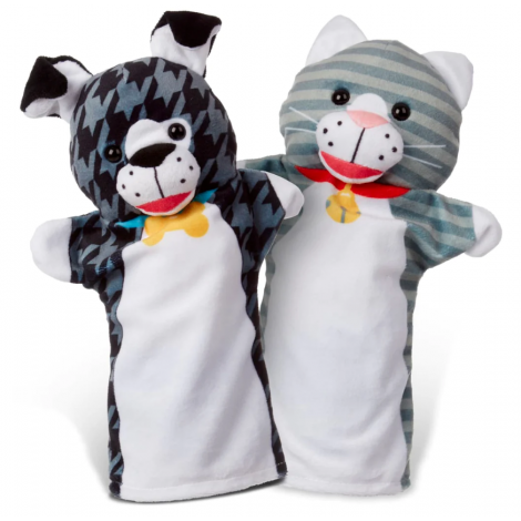 Set 6 papusi de mana Animale de companie - Melissa & Doug - poza 5