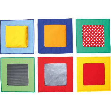 Set 6 patrate senzoriale cu texturi - poza 1