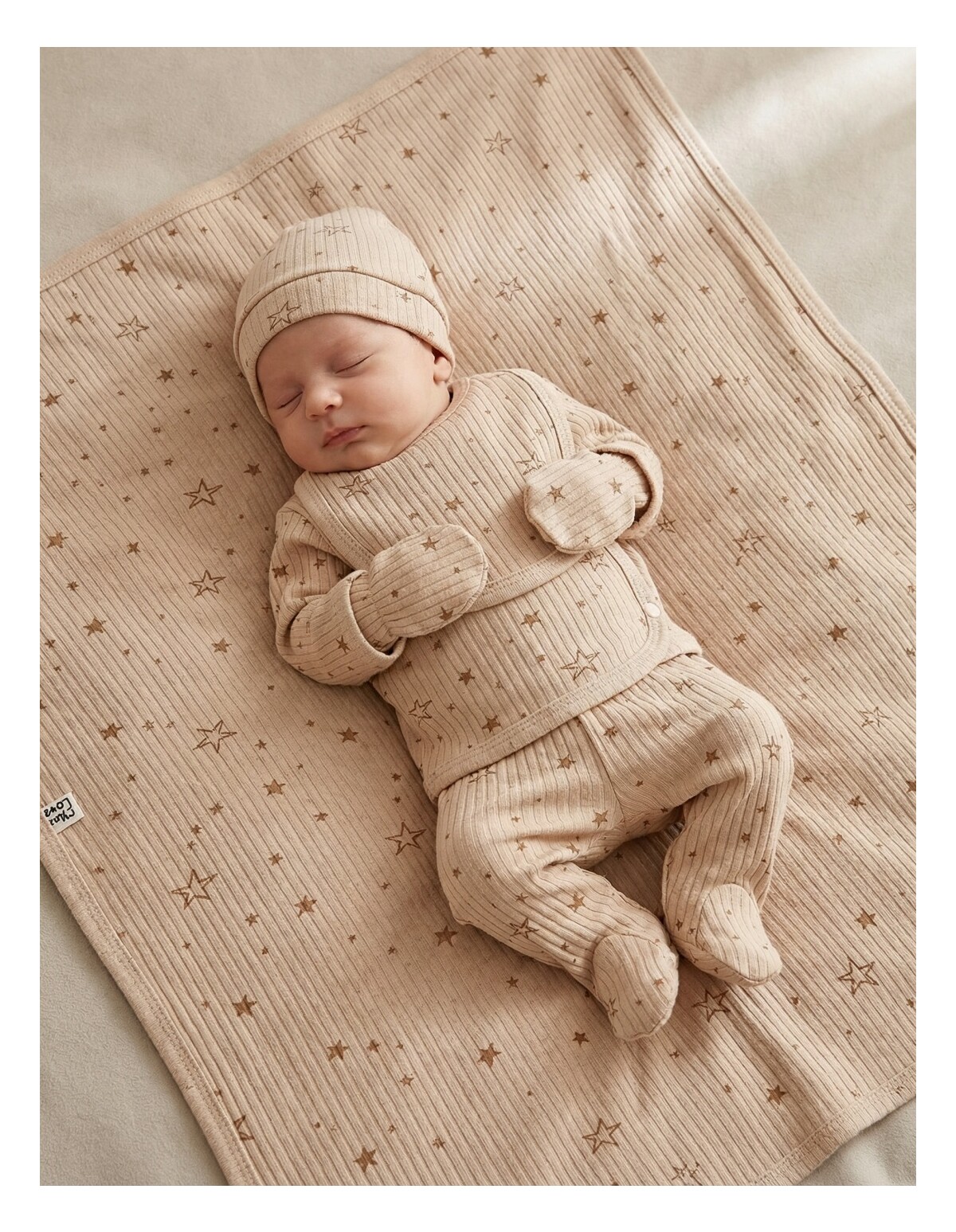 Set 6 piese bebe, Stelute, maro