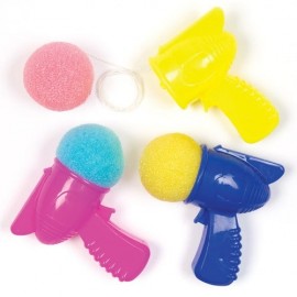 Set 6 pistoale cu minge din burete Space Sponge Shooters - poza 1