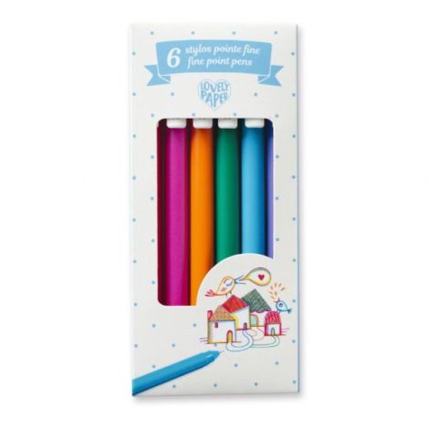 Set 6 pixuri cu gel 0.7 mm, Djeco - poza 1