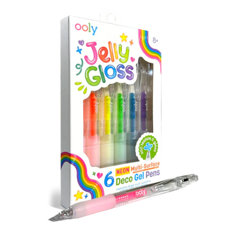 Set 6 Pixuri Gel Neon Multisuprafata Jelly Gloss , Culori Vibrante - poza 2