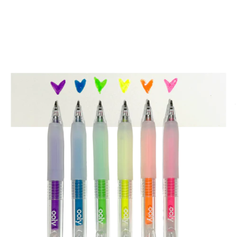 Set 6 Pixuri Gel Neon Multisuprafata Jelly Gloss , Culori Vibrante - poza 3