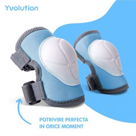 Set 6 protectii sport Yvolution 3-5 ani Blue - poza 2