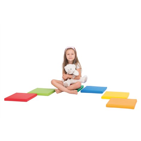 Set 6 pufuri patrate din spuma Small, 30 x 30 cm, 3 cm grosime, cresa si gradinita - poza 2