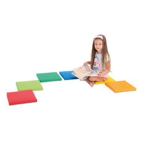 Set 6 pufuri patrate din spuma Small, 30 x 30 cm, 3 cm grosime, cresa si gradinita - poza 3