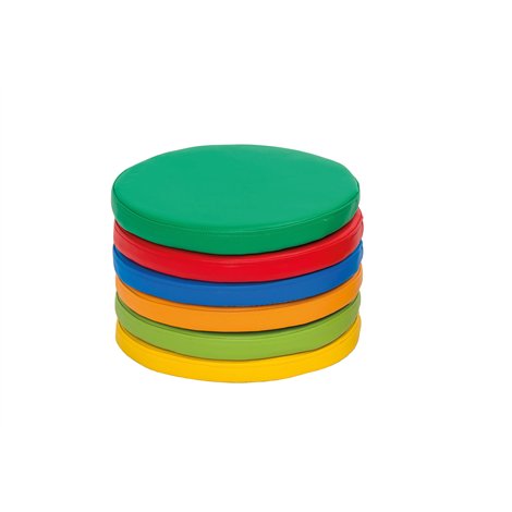 Set 6 pufuri rotunde din spuma Small, 30 cm diam, 3 cm grosime, cresa si gradinita - poza 1