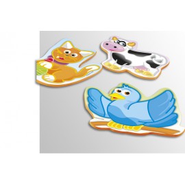 Set 6 puzzle Animale - Miniland - poza 2