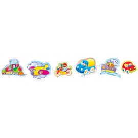 Set 6 puzzle Vehicule - Miniland - poza 2