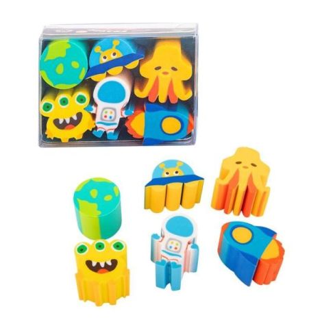 Set 6 radiere, dinozauri si spatiu - poza 2