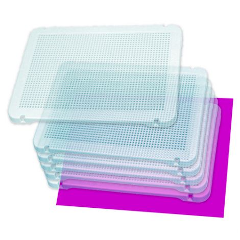 Set 6 tablite transparente pentru mozaic - poza 1