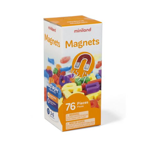 Set 66 litere mici magnetice - Miniland - poza 1