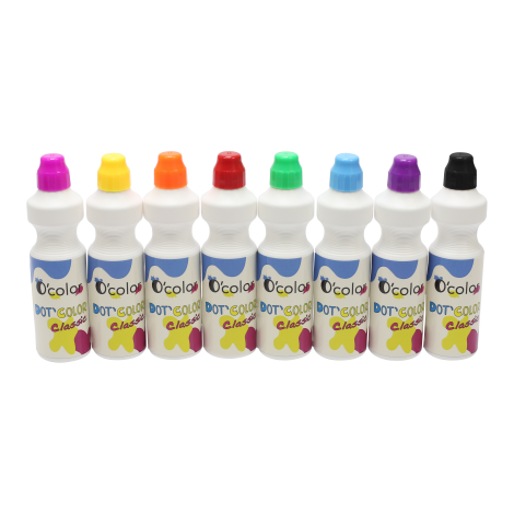 Set 8 culori x 75 ml guasa cu buretel - poza 1