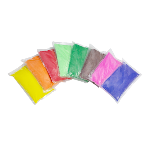 Set 8 kilograme nisip colorat pentru creatie, ideal gradinita si scoala - poza 1