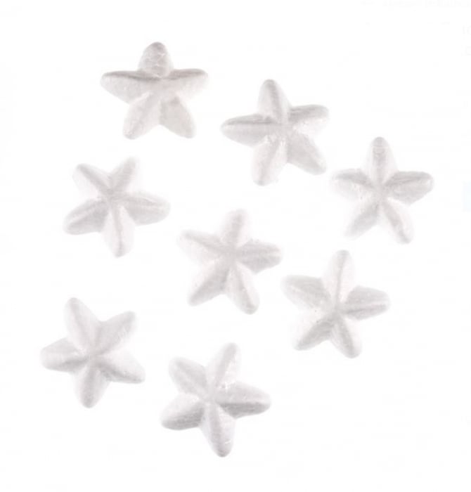 Set 8 stelute din polistiren pentru activitati crafts