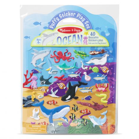 Set abtibilduri pufoase Oceanul - Melissa & Doug - poza 1