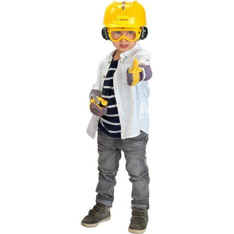 Set Accesorii Bosch Manusi de lucru, ochelari de protectie, protectie pentru urechi si casca Theo Klein 8537 - poza 3