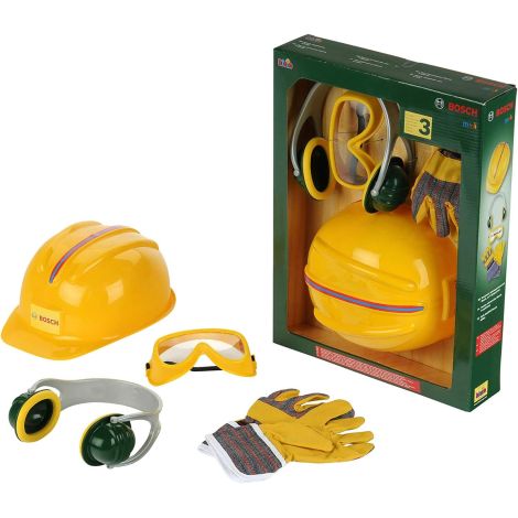 Set Accesorii Bosch Manusi de lucru, ochelari de protectie, protectie pentru urechi si casca Theo Klein 8537 - poza 4
