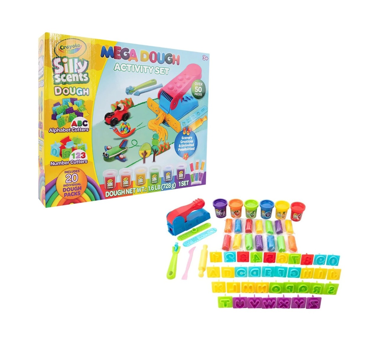 Set activitati cu plastilina parfumata si sidefata Crayola 728g
