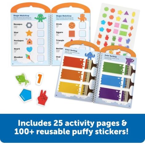 Set activitati educative cu abtibilduri - culori, numere si forme - poza 2
