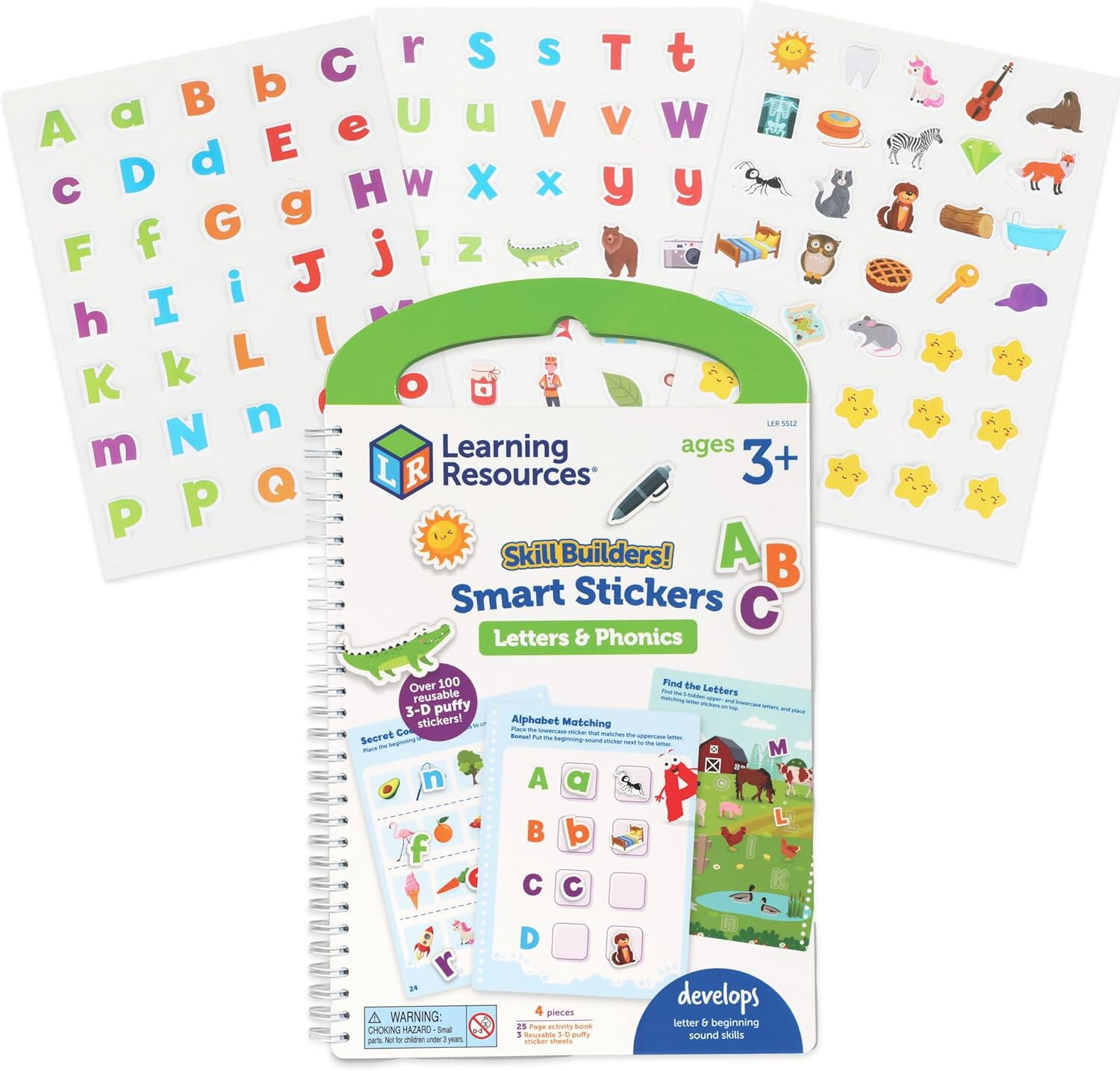 Set activitati educative cu abtibilduri - Litere si sunete (lb.engleza)