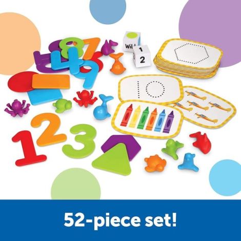 Set activitati educative Invat sa numar pentru copii de 3 -7 ani, 52 piese Learning Resources LSP1245-UK - poza 2