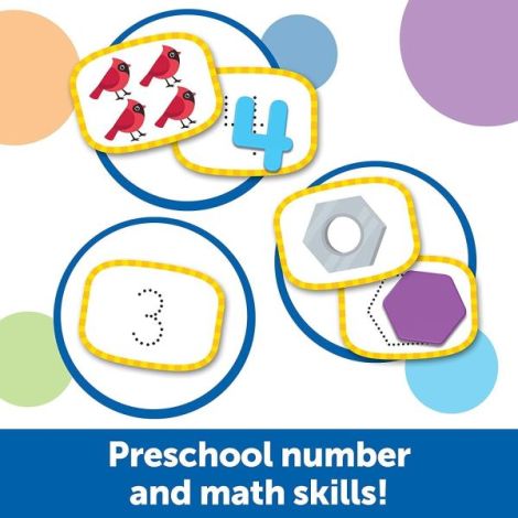 Set activitati educative Invat sa numar pentru copii de 3 -7 ani, 52 piese Learning Resources LSP1245-UK - poza 5
