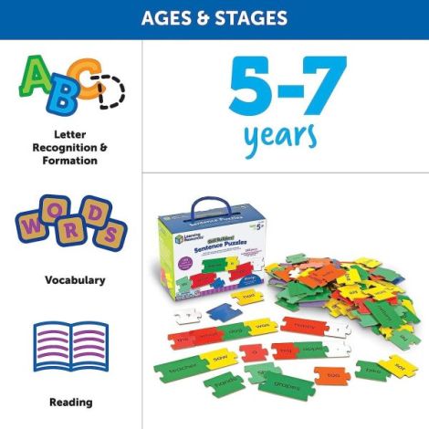 Set activitati educative - puzzle cu propozitii (lb.engleza) - poza 2